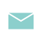 Envelope icon, circle, white background